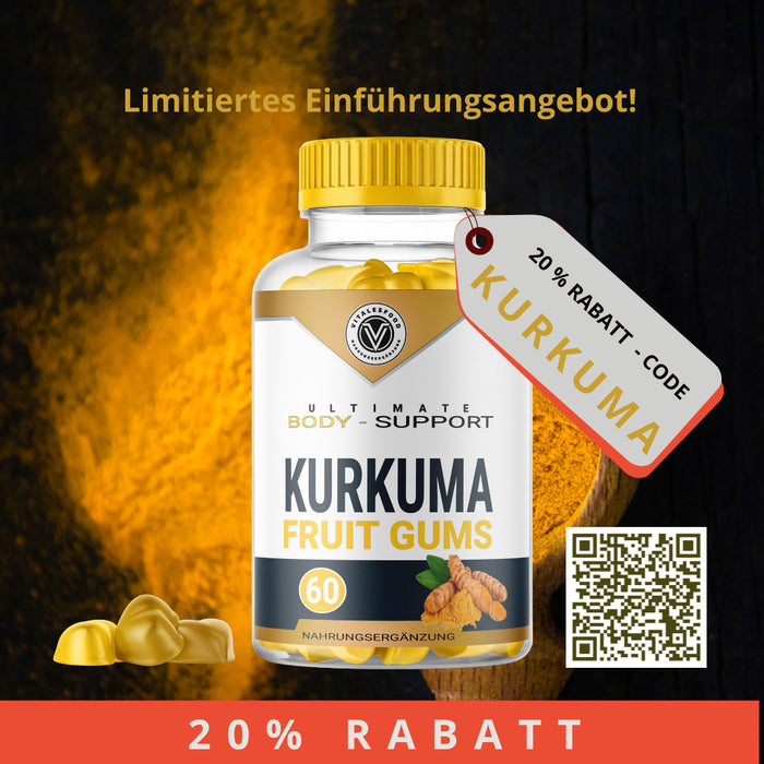 Entdecken Sie die Welt der hochdosierten Kurkuma Plus Gummis